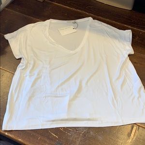 New white barefoot dreams tshirt